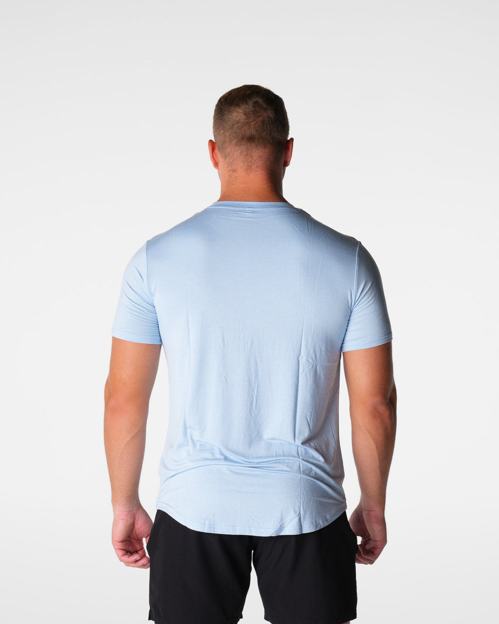 Sky Blue Tech Fitted Tee Sky Blue | NVGTN New