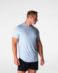 Sky Blue Tech Fitted Tee Sky Blue | NVGTN New