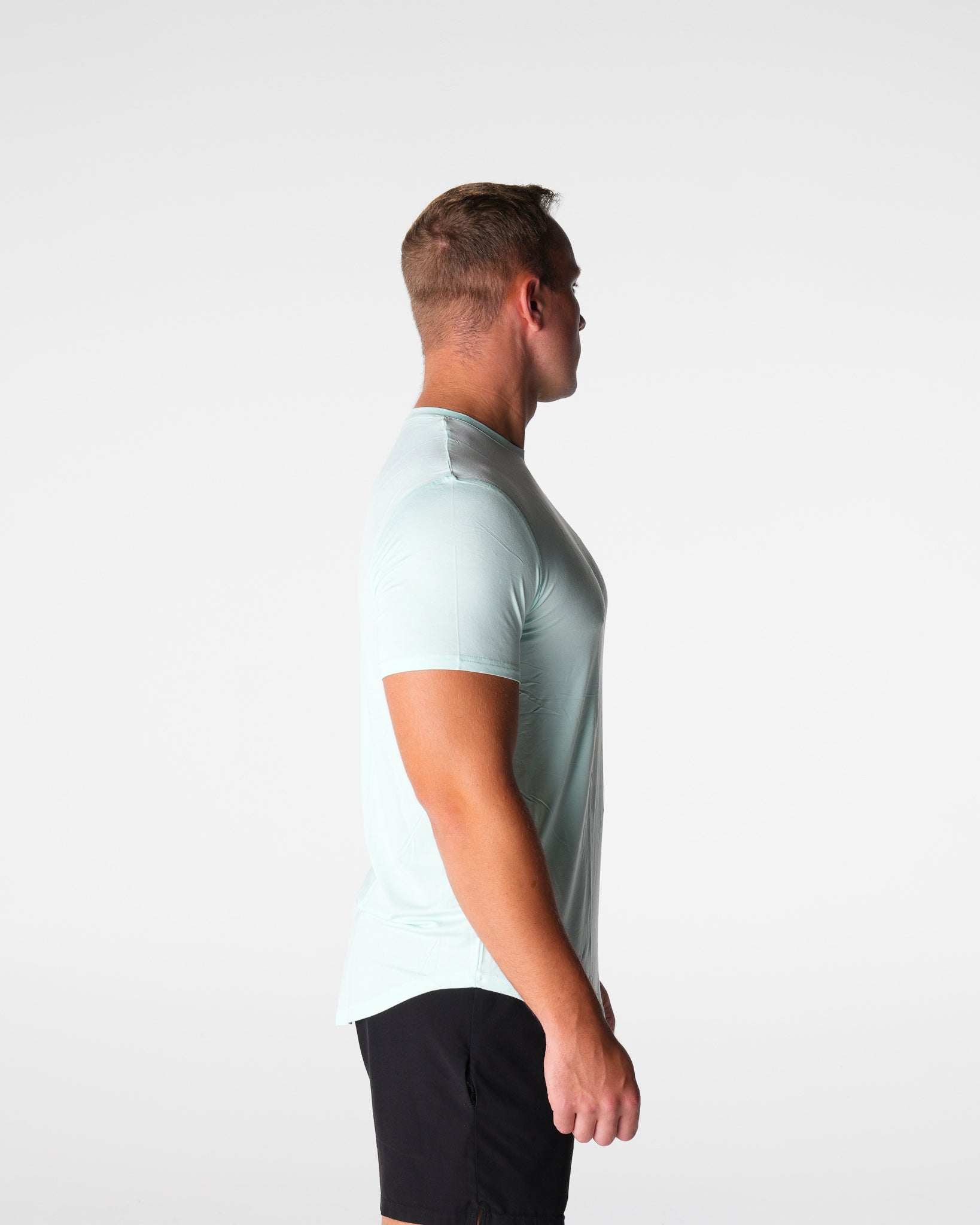 Light Green Tech Fitted Tee Light Green | NVGTN Online