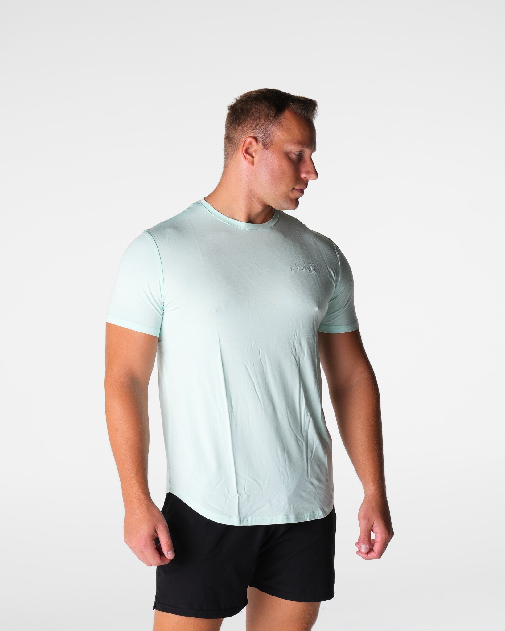 Light Green Tech Fitted Tee Light Green | NVGTN Online