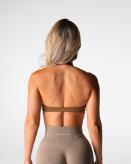 Mocha Comeback Seamless Halter Bra Mocha | NVGTN Sale