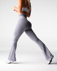 Grey Iconic Seamless Flare Leggings Grey | NVGTN US