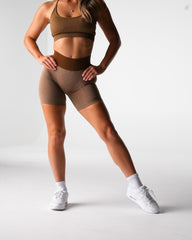 Mocha Knockout Seamless Shorts Mocha | NVGTN Online Shop