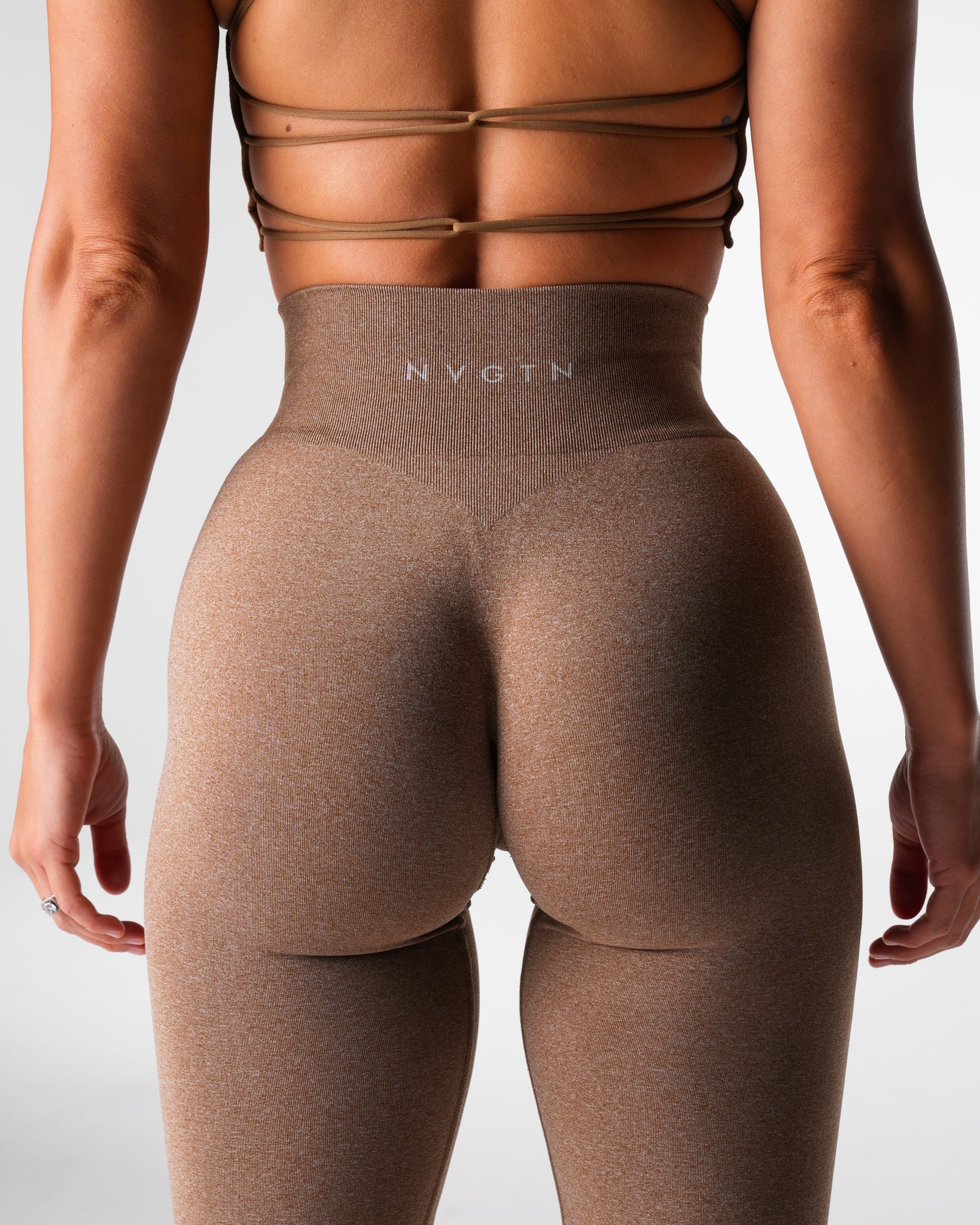 Mocha Iconic Seamless Flare Leggings Mocha | NVGTN Sale