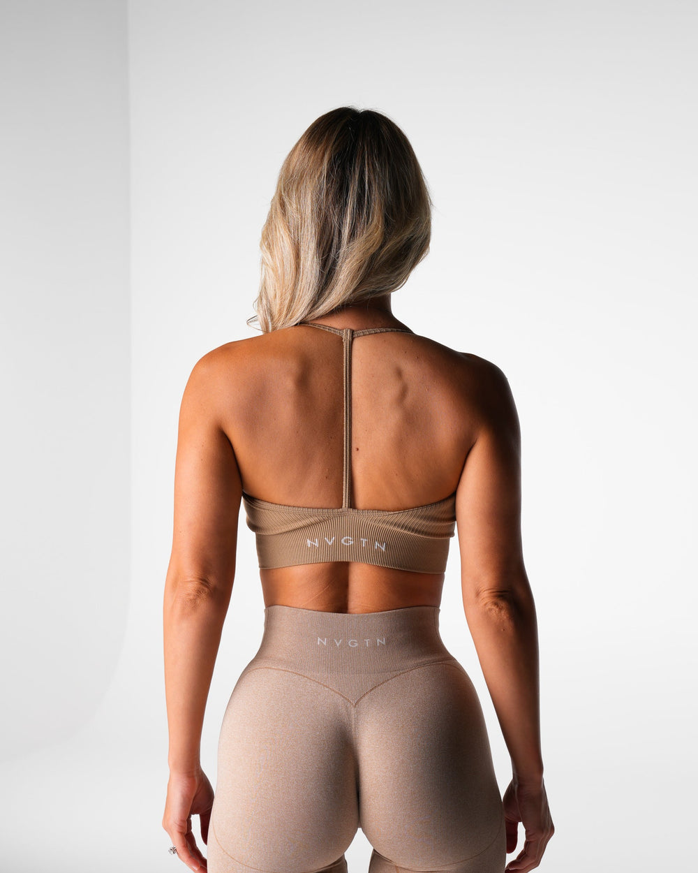 Beige Wander Seamless Bra Beige | NVGTN For Sale