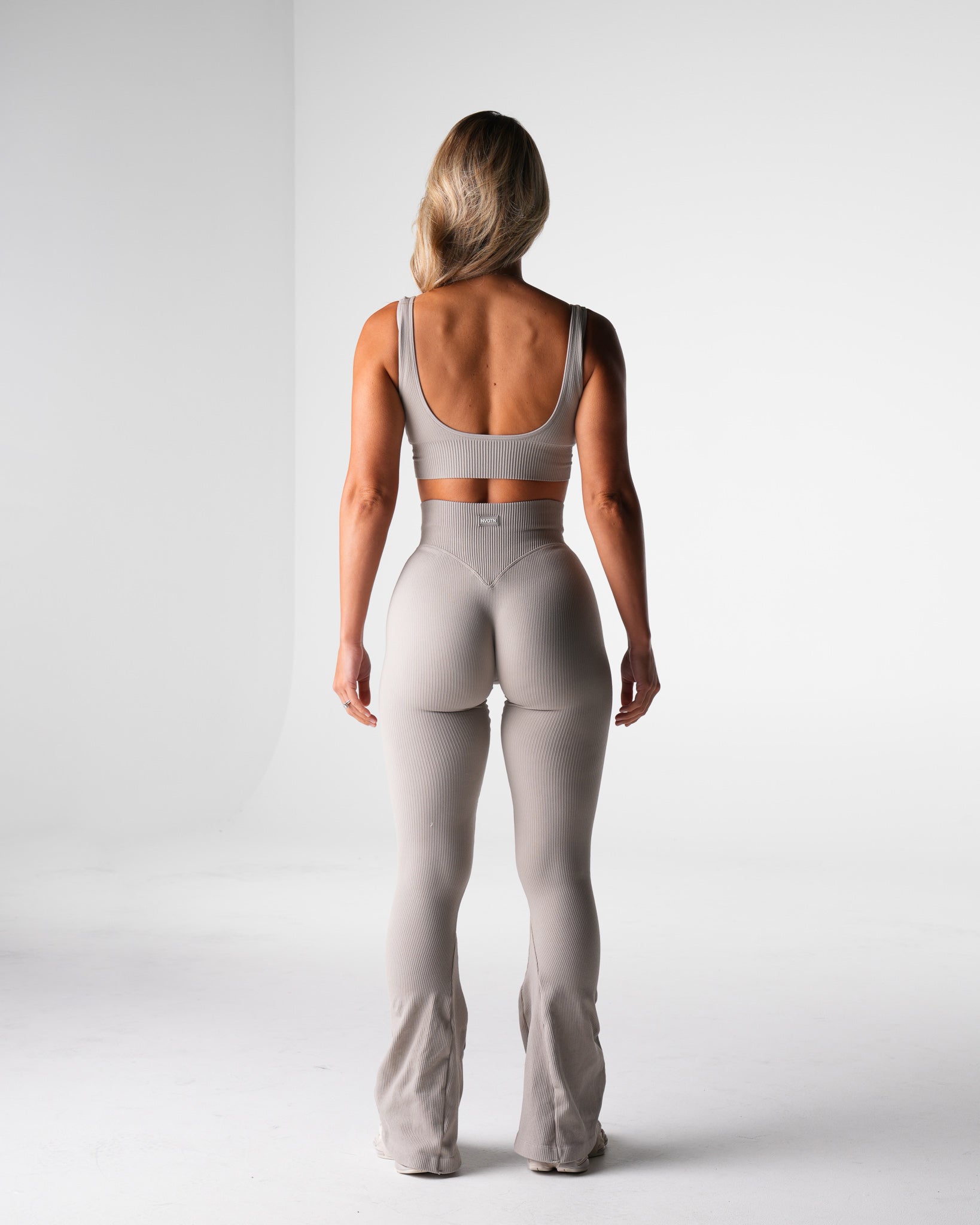 Driftwood Harmony Ribbed Seamless Bra Driftwood | NVGTN Discount