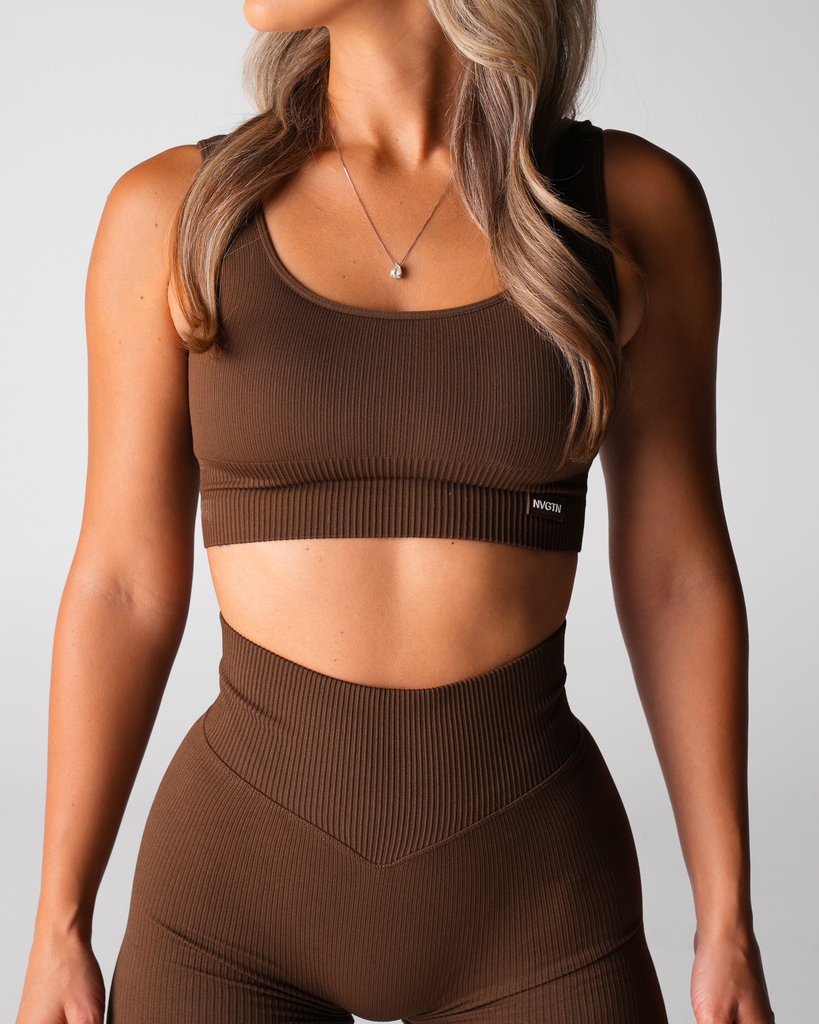 Hazelnut Harmony Ribbed Seamless Bra Hazelnut | NVGTN Discount