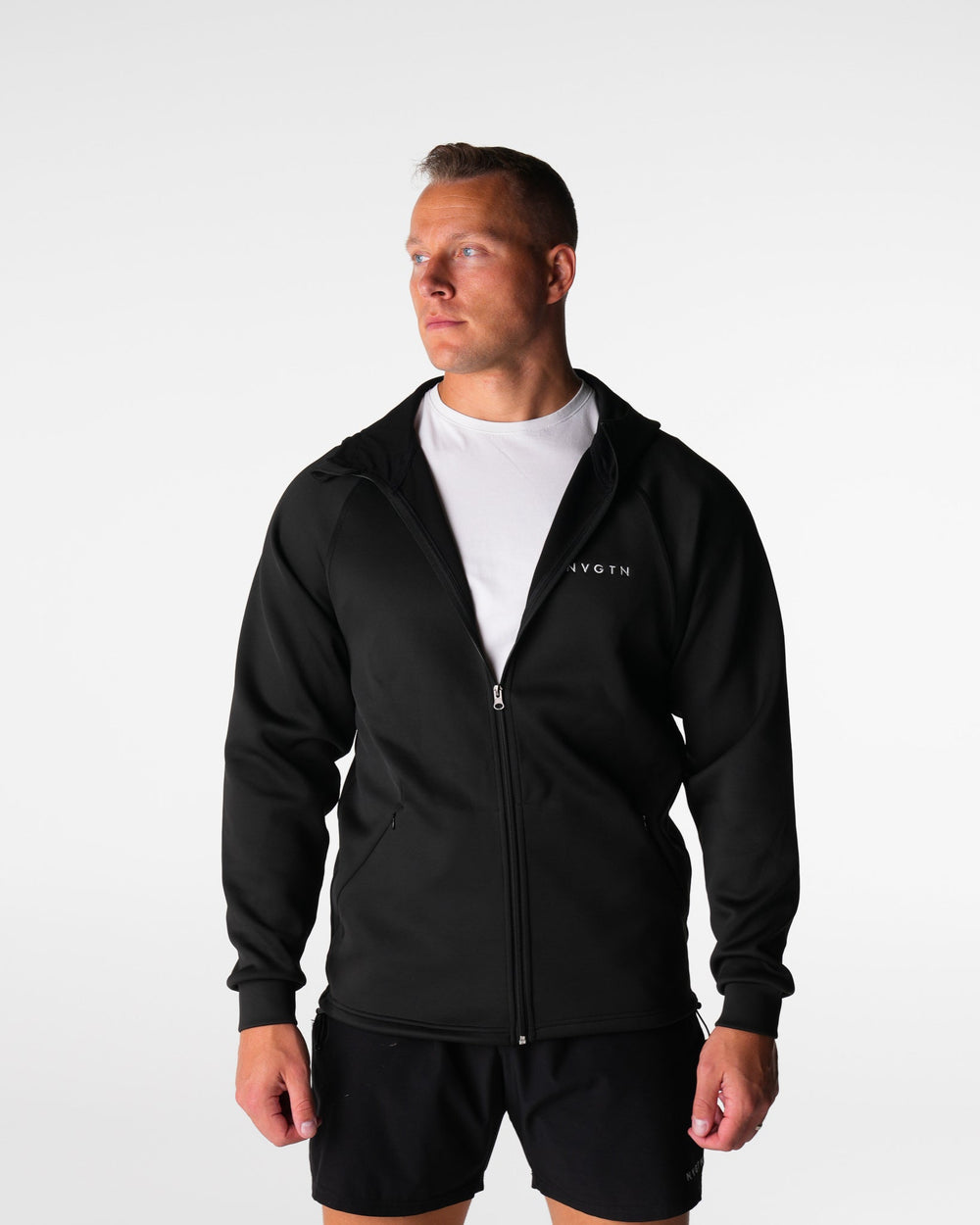 Black Swift Hooded Jacket Black | NVGTN Sale