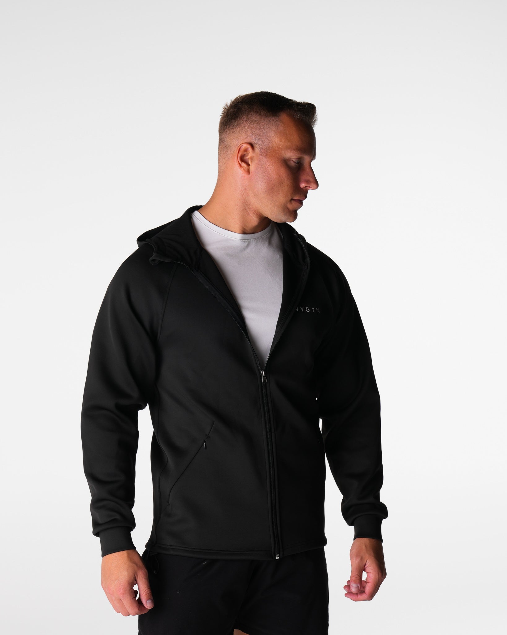 Black Swift Hooded Jacket Black | NVGTN Sale