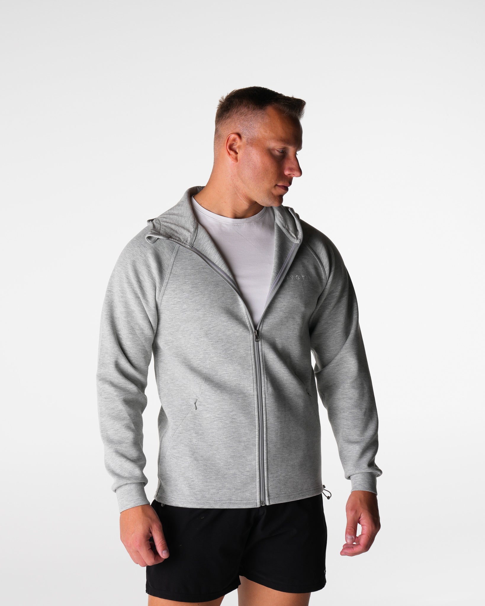 Grey Swift Hooded Jacket Grey | NVGTN Sale
