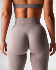 Taupe Geo Seamless Leggings Taupe | NVGTN Online