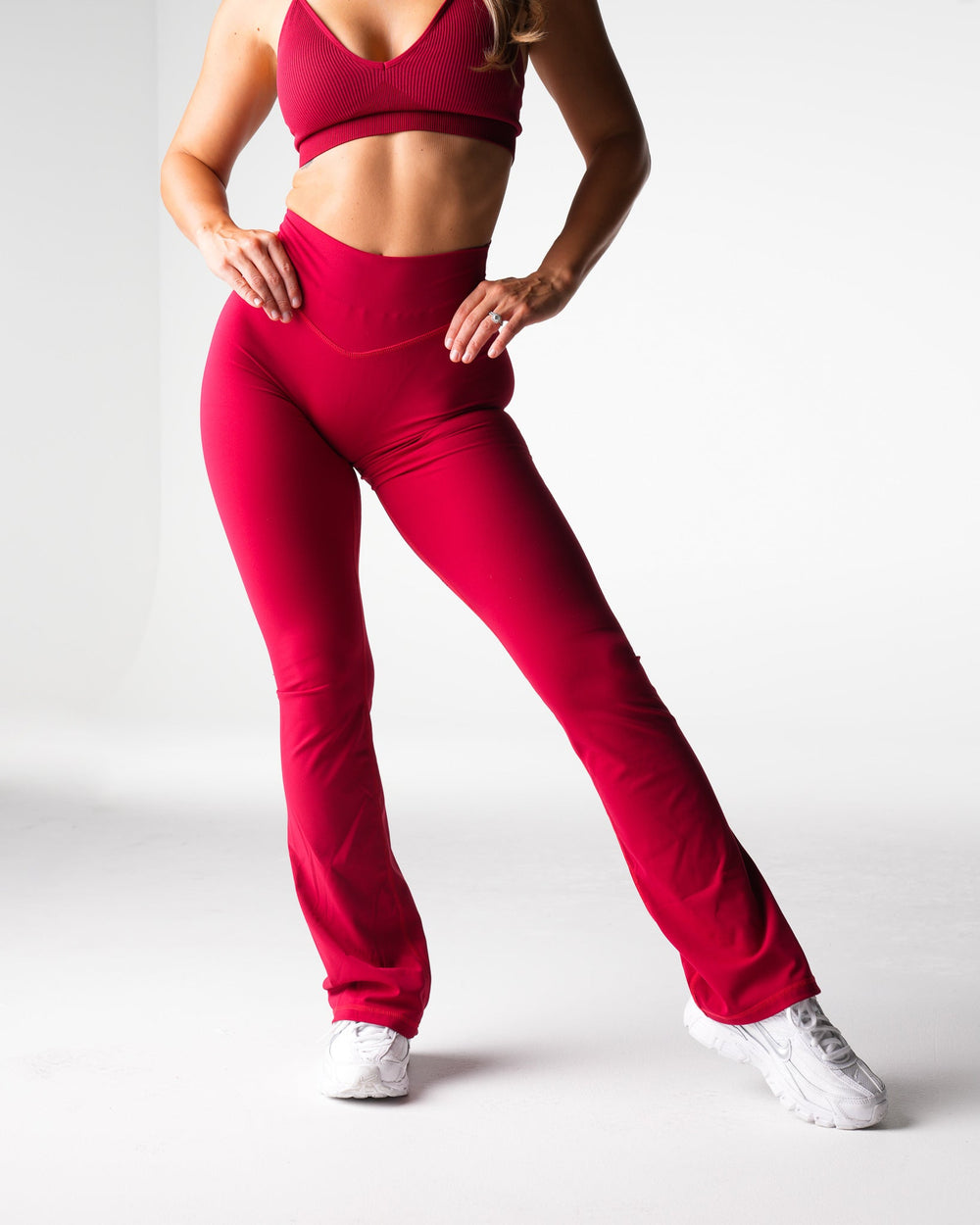 Ruby Red Effortless Flare Leggings Ruby Red | NVGTN US