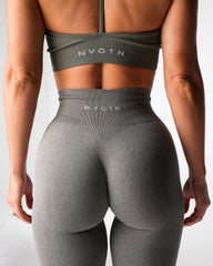 Khaki Green Iconic Seamless Flare Leggings Khaki Green | NVGTN For Sale