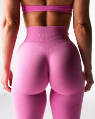 Bubble Gum Pink Iconic Seamless Flare Leggings Bubble Gum Pink | NVGTN New