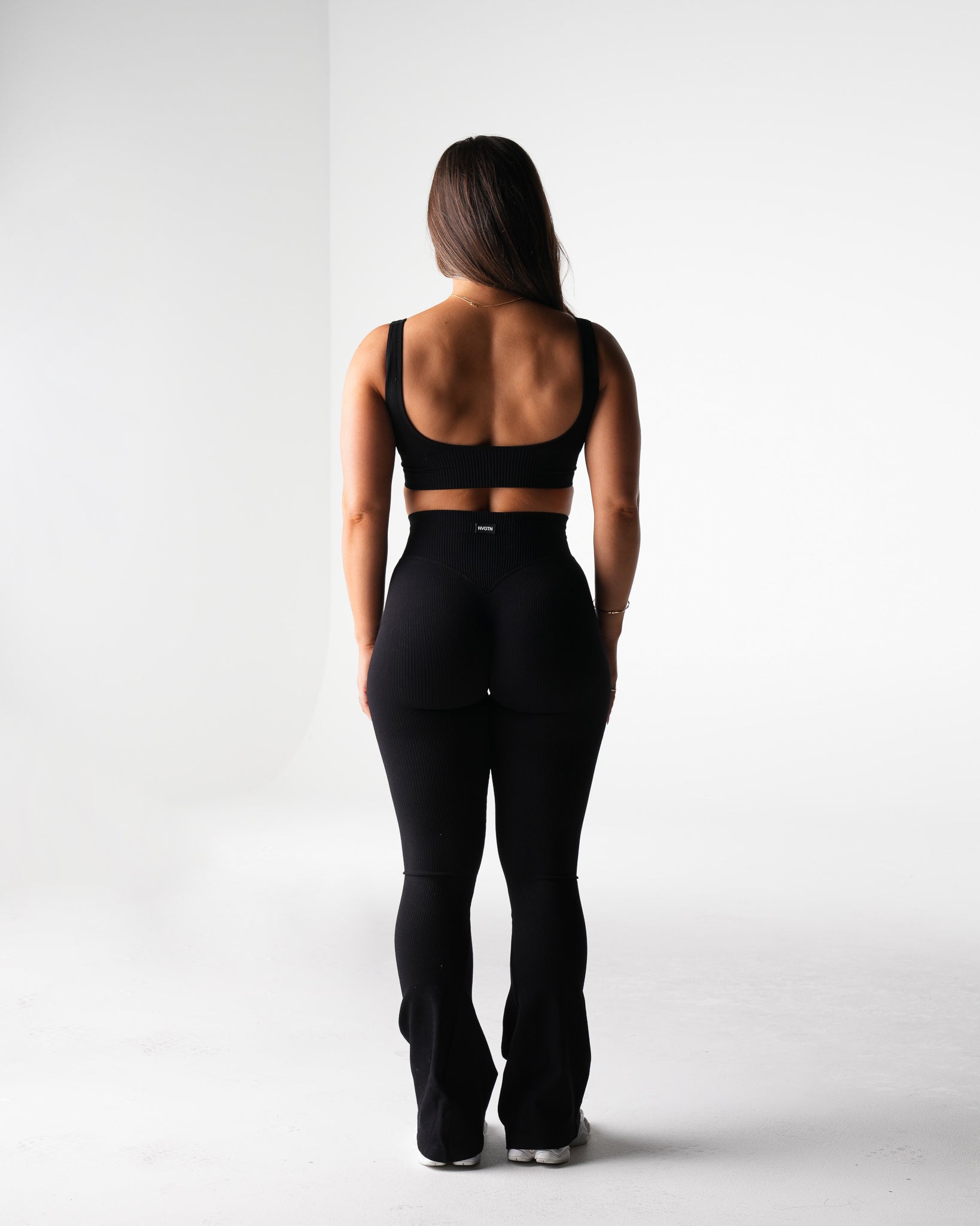 Black Harmony Ribbed Seamless Bra Black | NVGTN Online