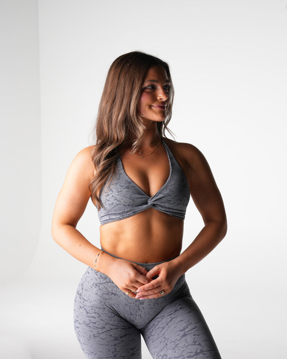 Grey Breakthrough Stunner Seamless Halter Bra Grey | NVGTN New